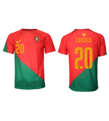 Portugalia Joao Cancelo #20 Koszulka Podstawowych MŚ 2022 Krótki Rękaw